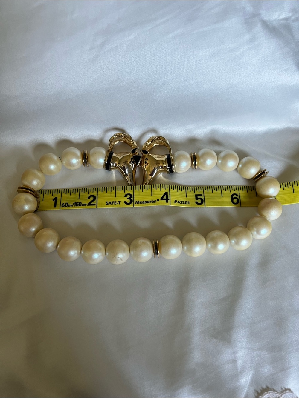 Vintage Gay Boyer Rams head choker